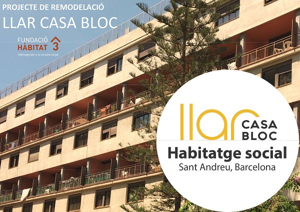 Donem suport a la Fundació Hàbitat3 per a la rehabilitació de l'antiga residència Casa Bloc